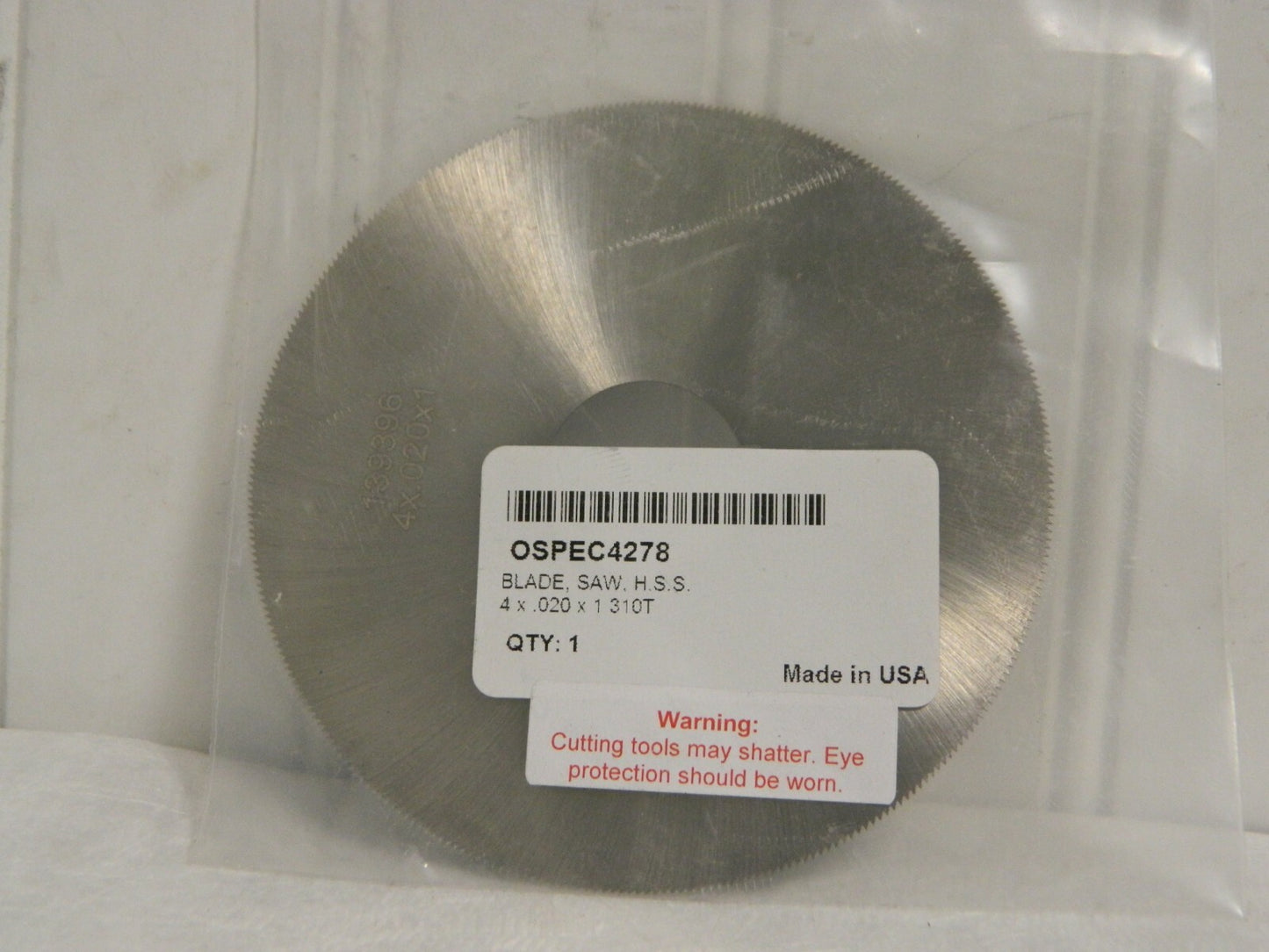 Pro HSS Jeweler's Saw 4" x 0.02" x 1" 310 Teeth Qty 2 OSPEC4