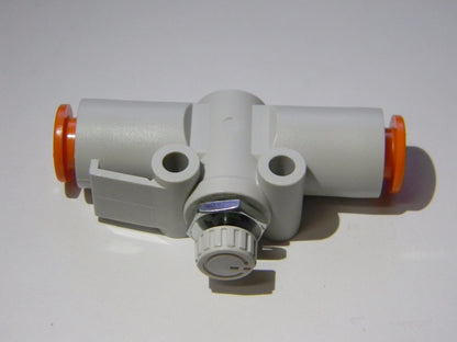 SMC Pneumatics Flow and Speed Control Valve 5/16" Tube OD x 1/4" Body