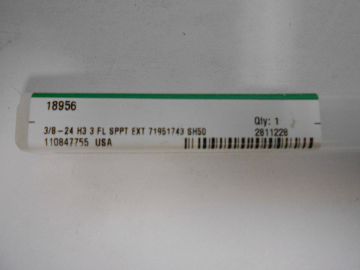 Widia Gtd 3/8"-24 Nf H3 High Speed Steel Spiral Point Tap Qty. 2 18956