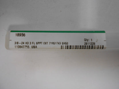Widia Gtd 3/8"-24 Nf H3 High Speed Steel Spiral Point Tap Qty. 2 18956