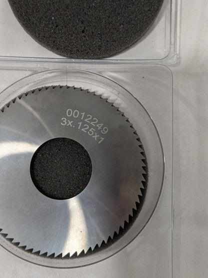 Slitting & Slotting Saw: 3" Dia, 1/8" Thick, 1" Arbor Hole, 72 Tooth X7D125
