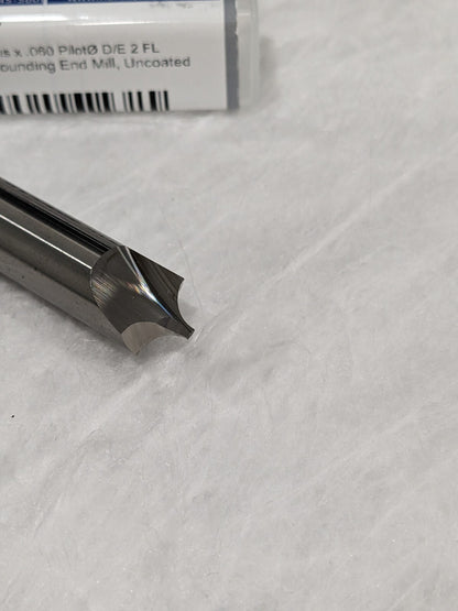 Harvey Double End Corner Rounding End Mill 7/16" Diam. 7/16" Shank 2 FL 46187