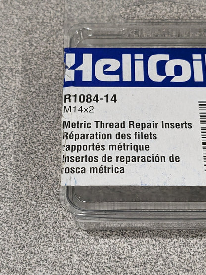 HELI-COIL Free Running Insert: M14 x 2, 21 mm OAL Qty 6 R1084-14