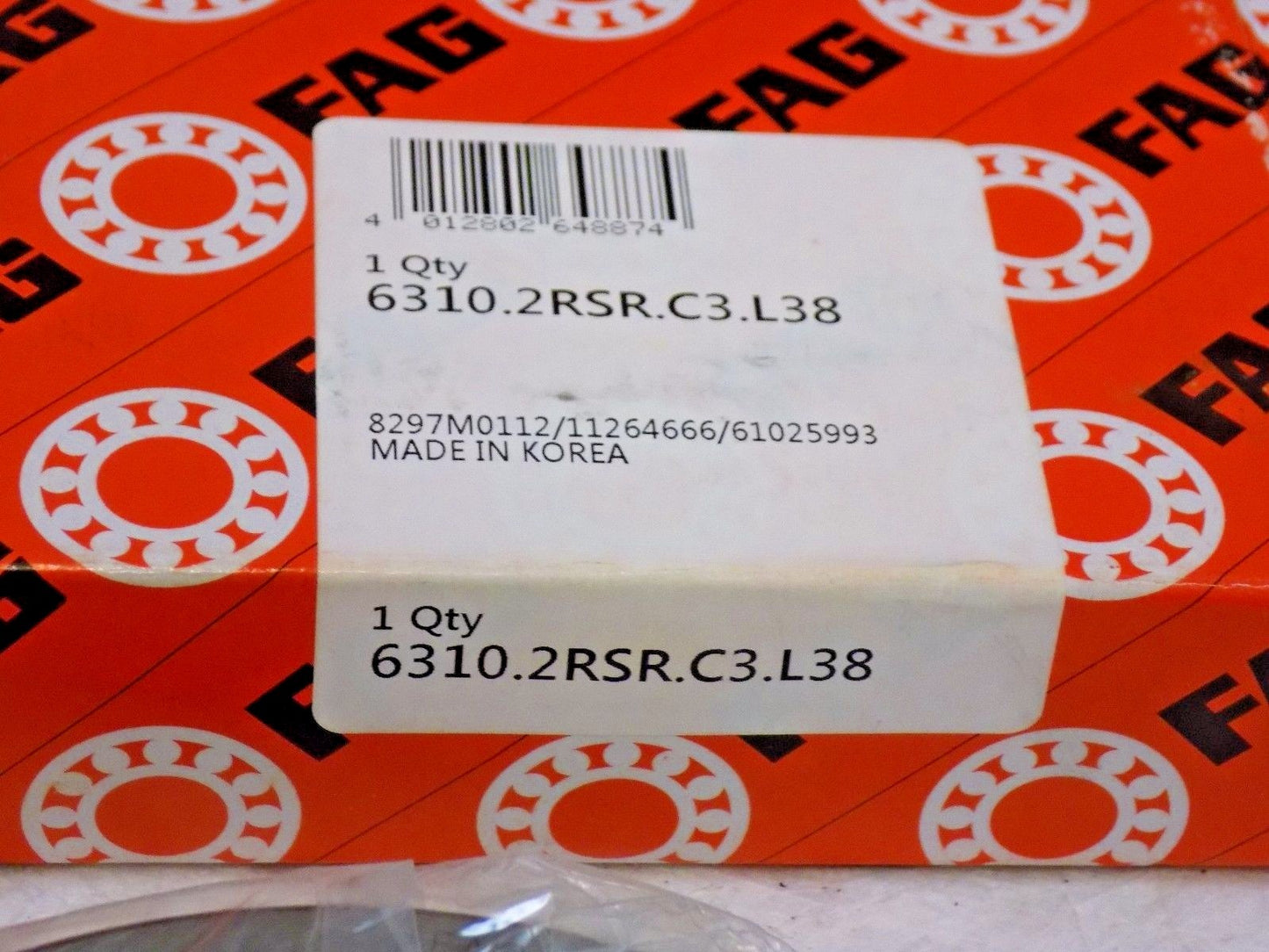 FAG (Schaeffler) Radial/Deep Groove Ball Bearing Metric 6310-C3