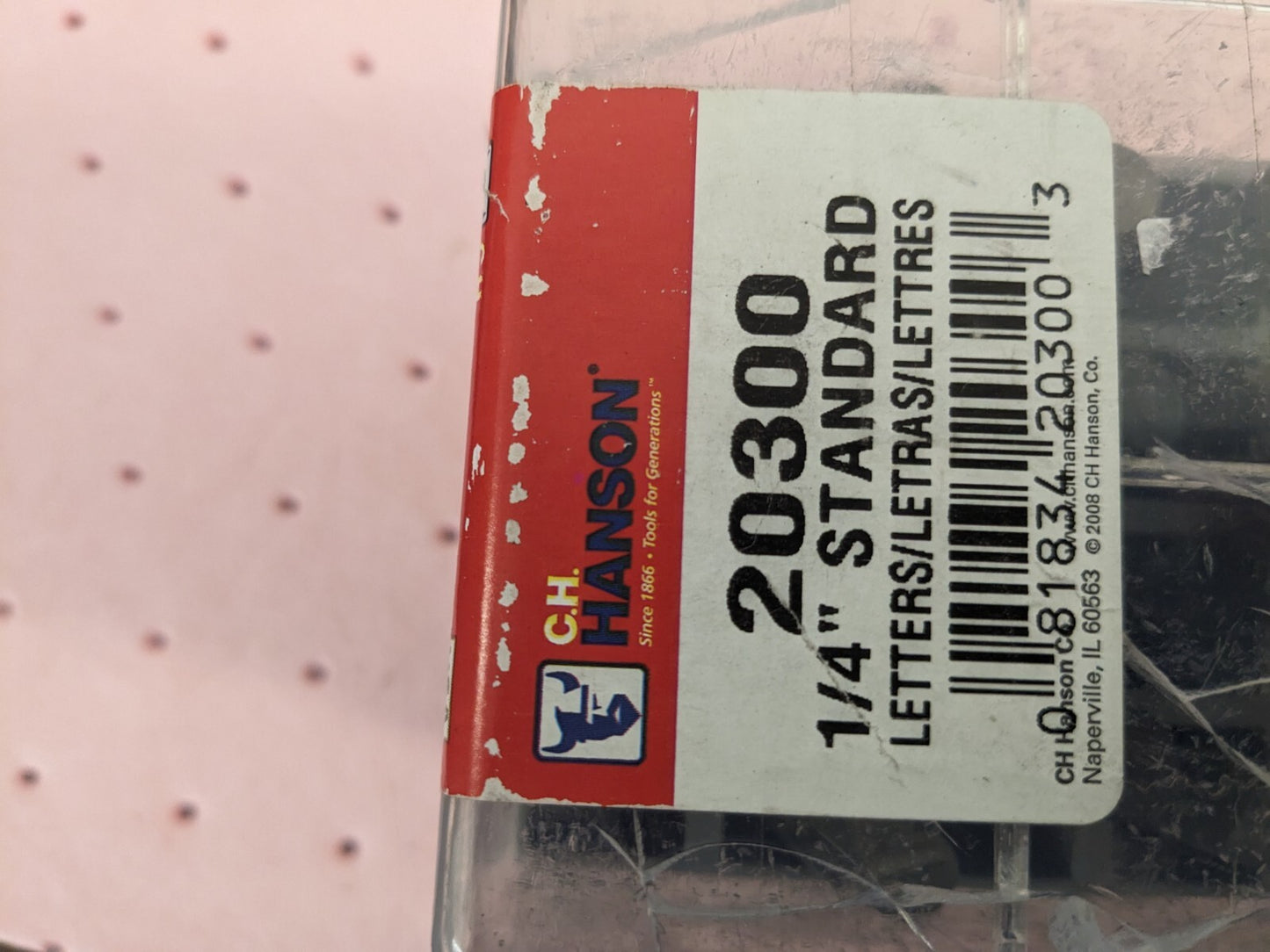 C.H. HANSON Standard Stamp Set: 1/4 Character, 27 pc 20300