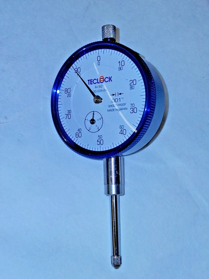 Teclock Dial Drop Indicator 1" Max 0-100 DR 0.001400" Accuracy w/ Cert. AI-921