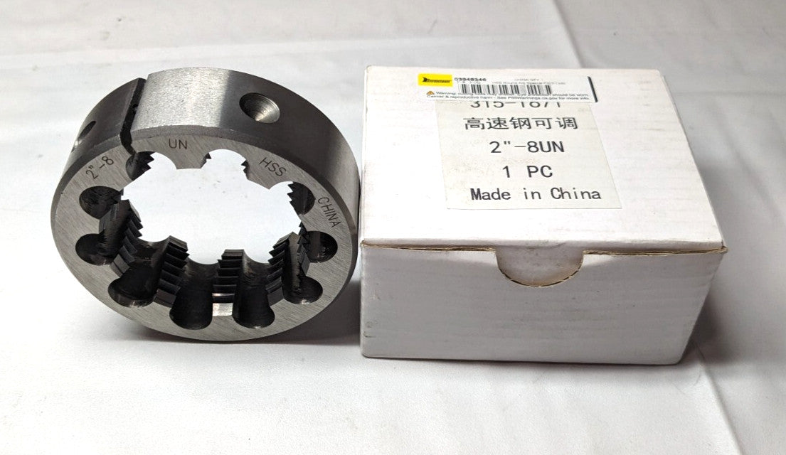INTERSTATE  2"-8 DIE  3"OD  HSS  315-1671