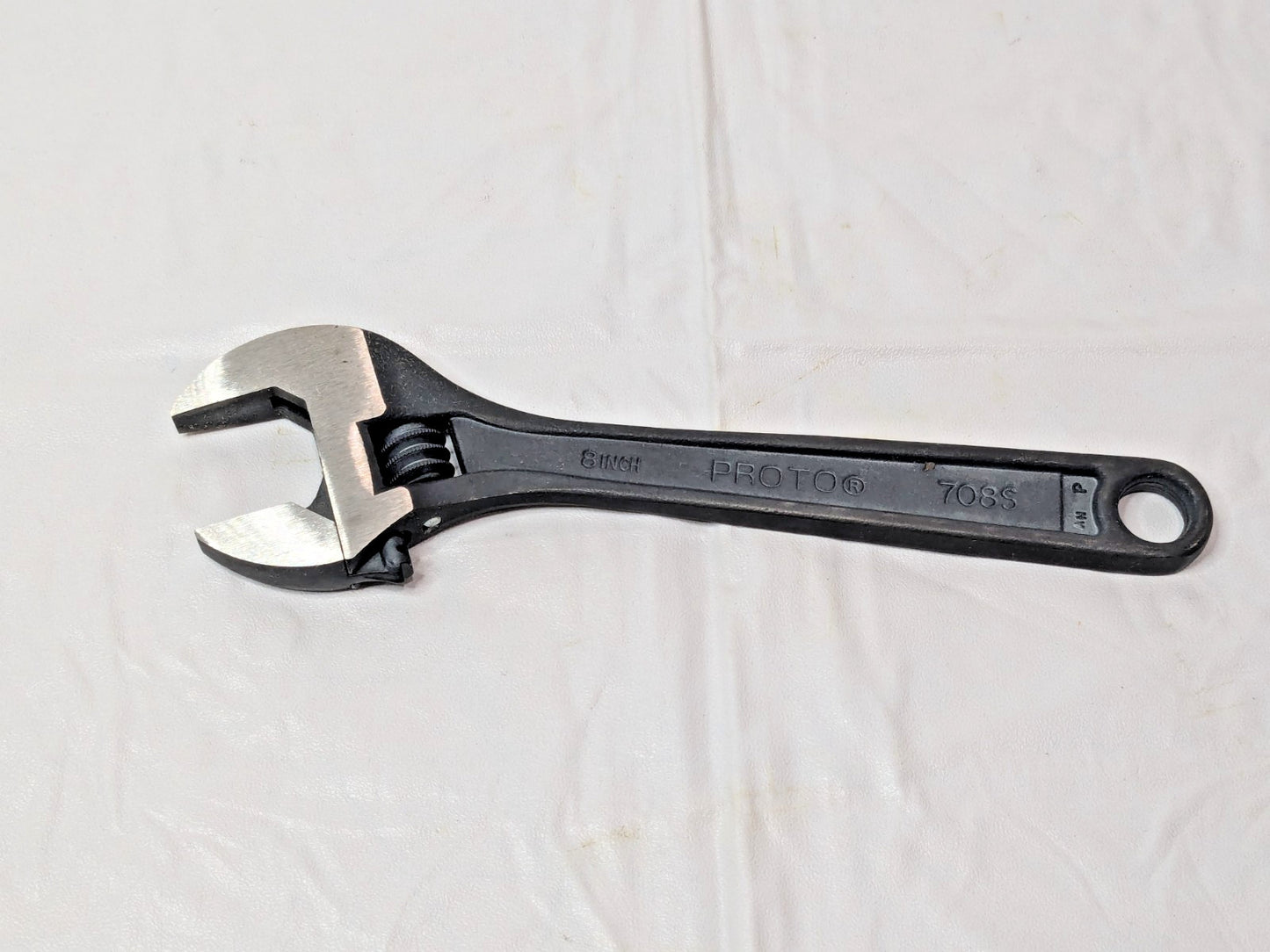 Proto Protoblack Non-Insulated Adjustable Wrench 1-1/8" Jaw Cap X 8" OAL J708S