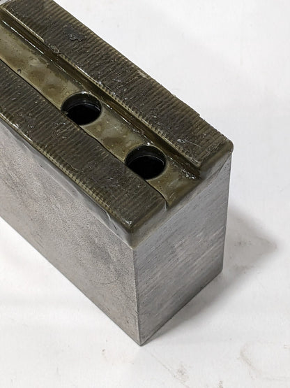 H&R Soft Lathe Chuck Jaw: Serrated 1-3/4" OAW, 4" OAL 1 Jaw HR-82-3.5