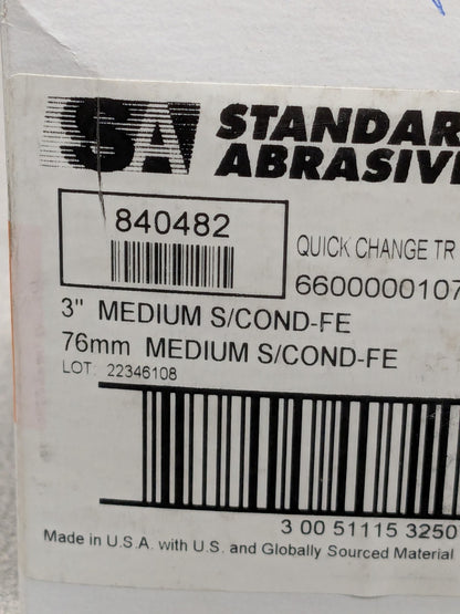 SA Quick-Change Disc Type R, 3″ Dia, Aluminum Oxide, Non-Woven Qty 19 7000046739