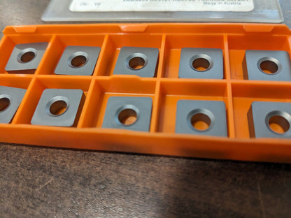 HERTEL Turning Insert 10pk SNMA433 HC310T, Carbide 89455182