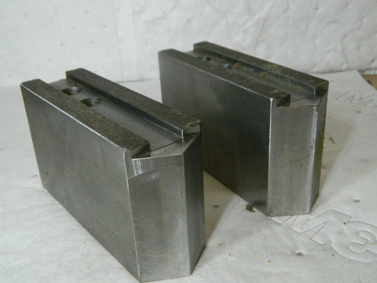 H&R Serrated Soft Jaws 12" & Up Chuck Capacity 1.5mm 60° INCOMPLETE HR112-3-5OP