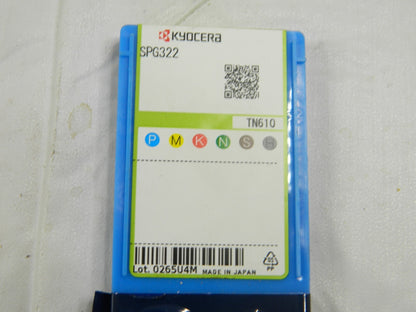 Kyocera Carbide Turing Insert SPG322 TN601 Qty 10 8864091