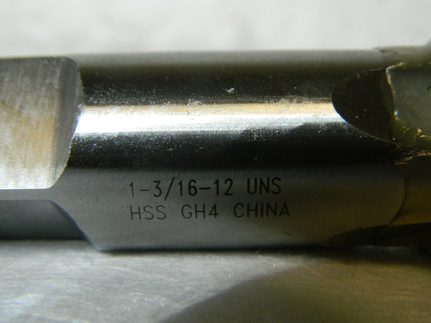 Interstate Hand Tap 1-3/16 - 12 Bottoming RH H4 Bright HSS 4-FL JY4863098