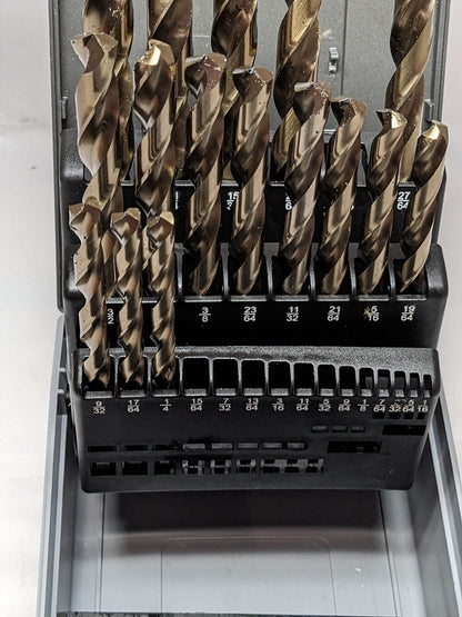 Precision Drill Bit Set Jobber Length Drill Bit, 16 Pc, 135 ° 5995620 INCOMPLETE