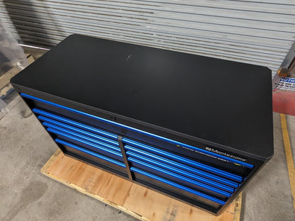 Montezuma 11 Drawer Roller Cabinet Tool Box 56" x 24" x 41" Scrat