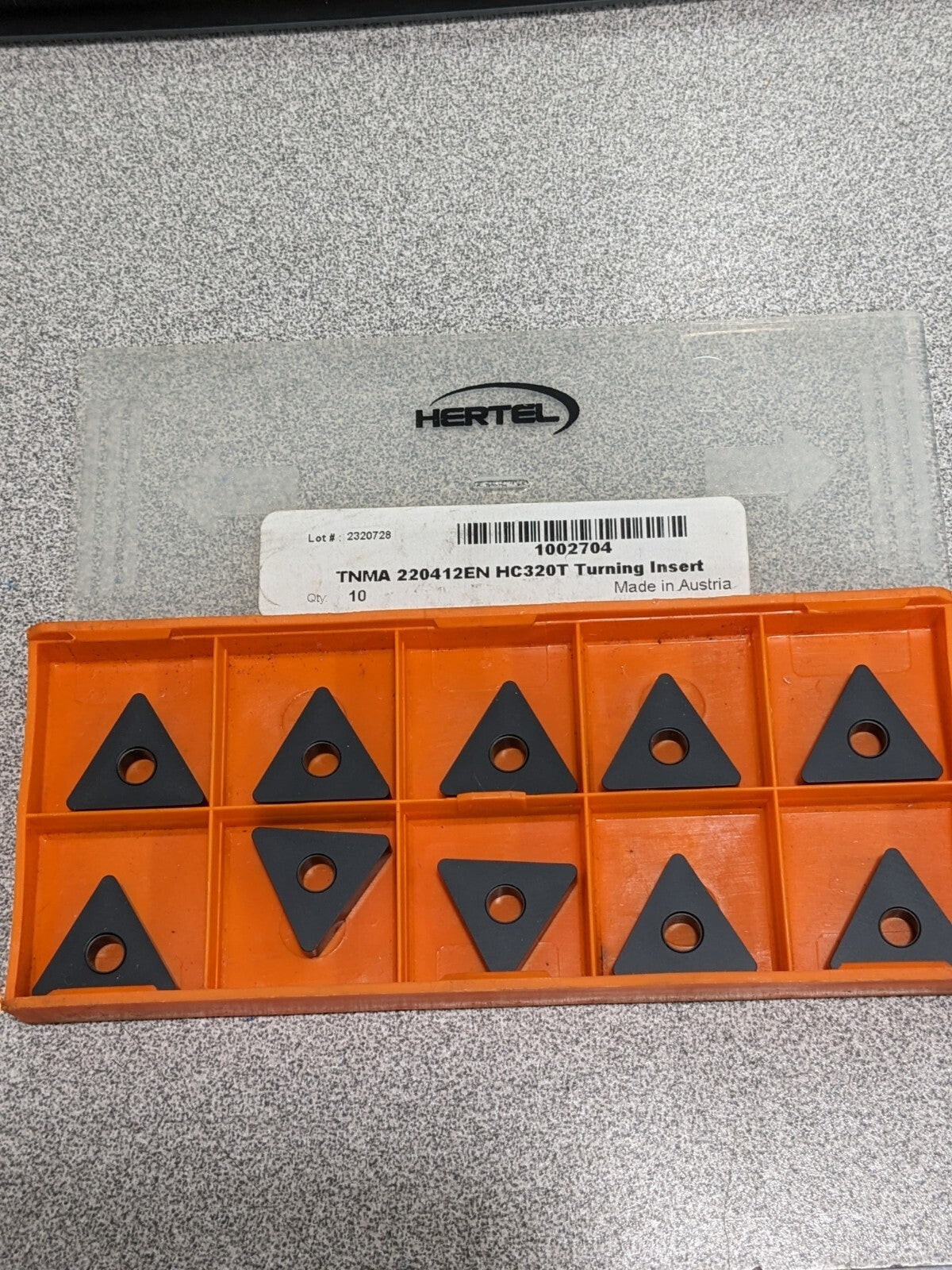Hertel TNMA220412EN HC320T Carbide Turning Insert Qty 10 1002704