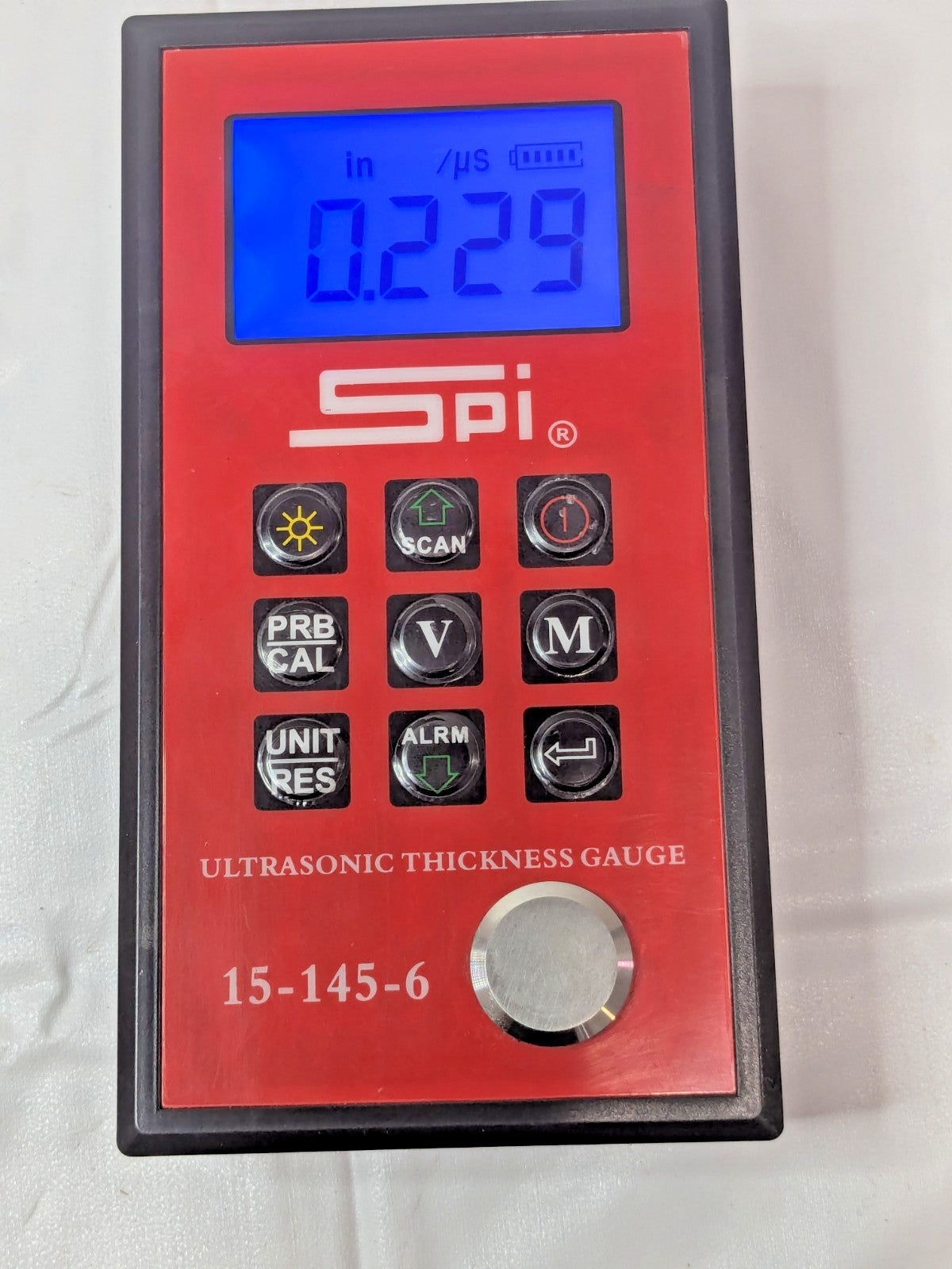 SPI Ultrasonic Thickness Gage 0.1mm to 8" Measurement 0.1mm Resolution 15-145-6
