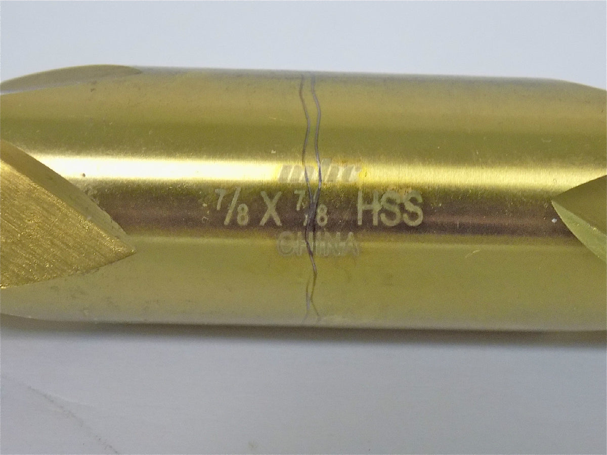 MHC Double End Mill 7/8" x 7/8" x  1-7/8" x 6-1/8" HSS TiN C