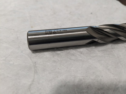 REGAL CUTTING TOOLS Square End Mill: 41/64" Dia, 1-5/8" LOC, 4 Fl HSS 050237AM