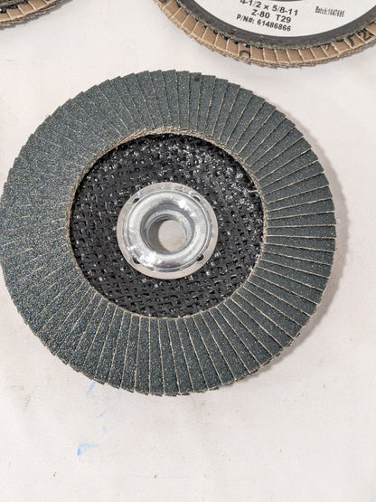 CGW Flap Disc: 4-1/2" Dia, 80 Grit, Zirconia Alumina, Type 29 Qty 5 61486866