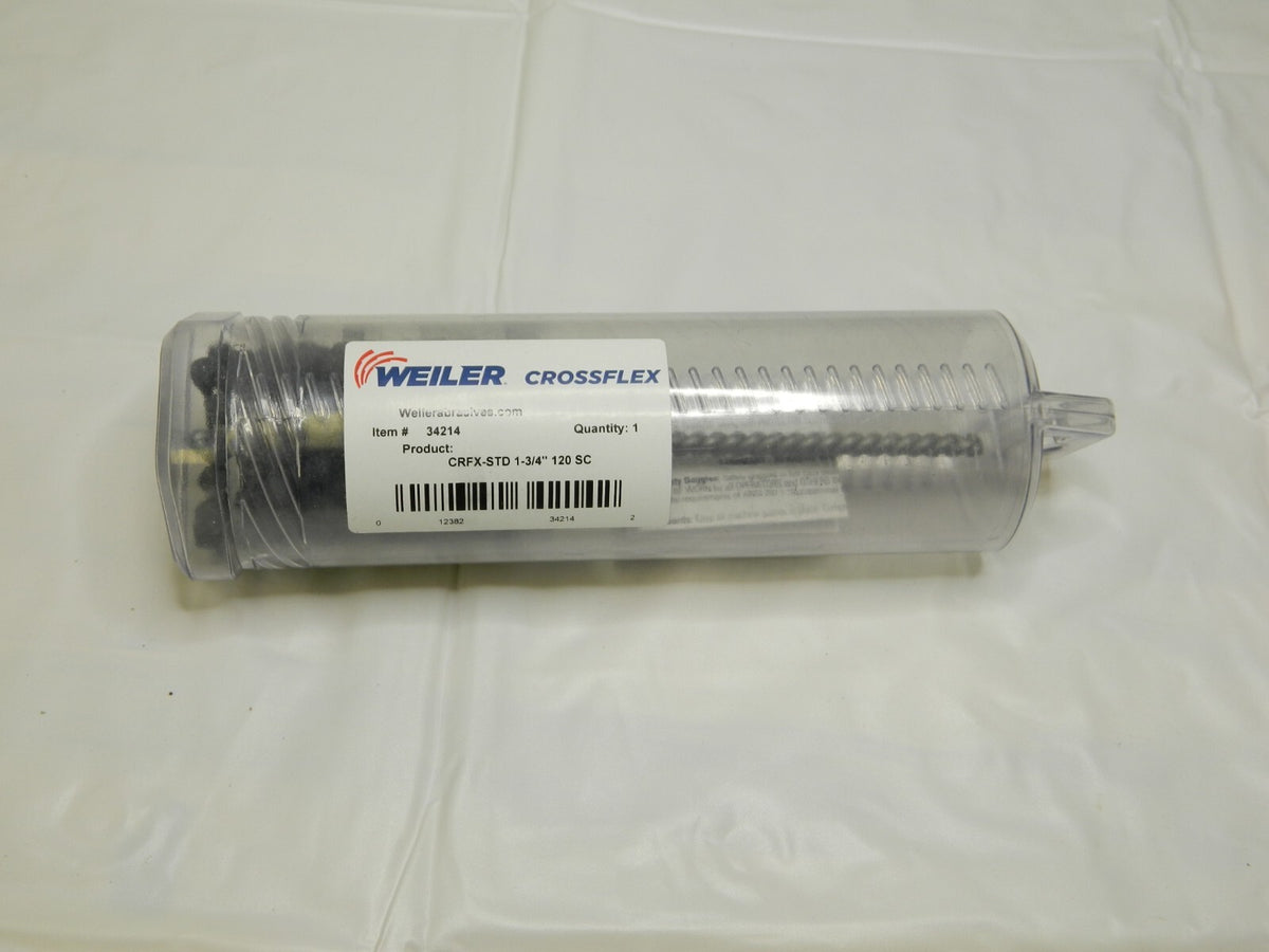 WEILER 1-3/4" Bore Diam, 120 Grit, Silicon Carbide Flexible Hone 34214