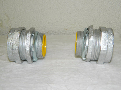 Cooper Crouse-Hinds 1-1/4" Trade Malleable Iron Compression IMC QTY 2  CPR14