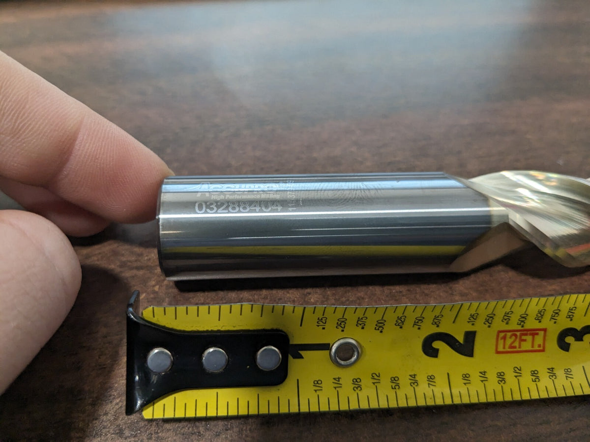 ACCUPRO Ball End Mill: 3/4 Dia, 1-5/8 LOC, 3 Fl carbide 35075026BNC5