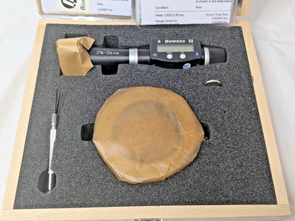 Fowler Bowers XTD3 Digital Holemike 2-5/8" - 3-1/4" Range 54-367-026-BT