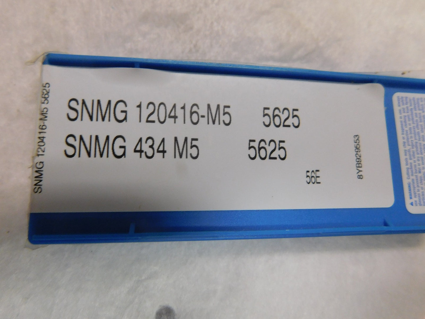 Valenite Carbide Turning Inserts SNMG434 M5 Grade 5625 QTY 10  8YB929553