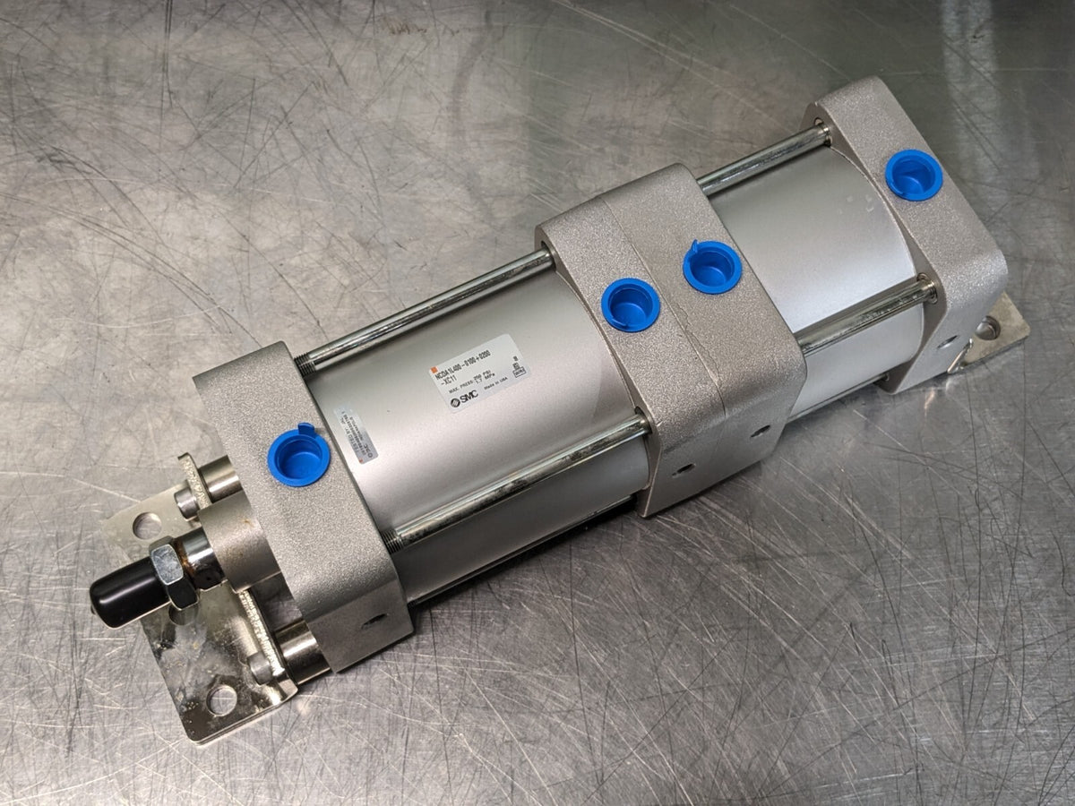 SMC Pneumatic Tie Rod Cylinder 1" Bore 250 PSI Max. NCDA1L400-0100+0200-XC11