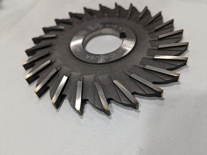 Side Milling Cutter 4"CutterDia 3/16" CuttingWidth 1"ArborHole 24Teeth SM4187