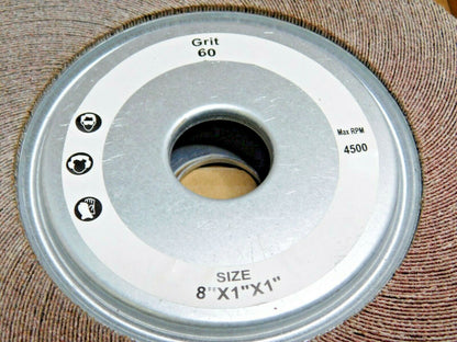 Tru-Maxx Unmounted Flap Wheels A/O 8" x 1" x 1" 60 Grit 4500RPM QTY 2 87662276