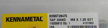 Kennametal Tap Set 2.72" x 1.125" D5 4 FL HSS  4131902