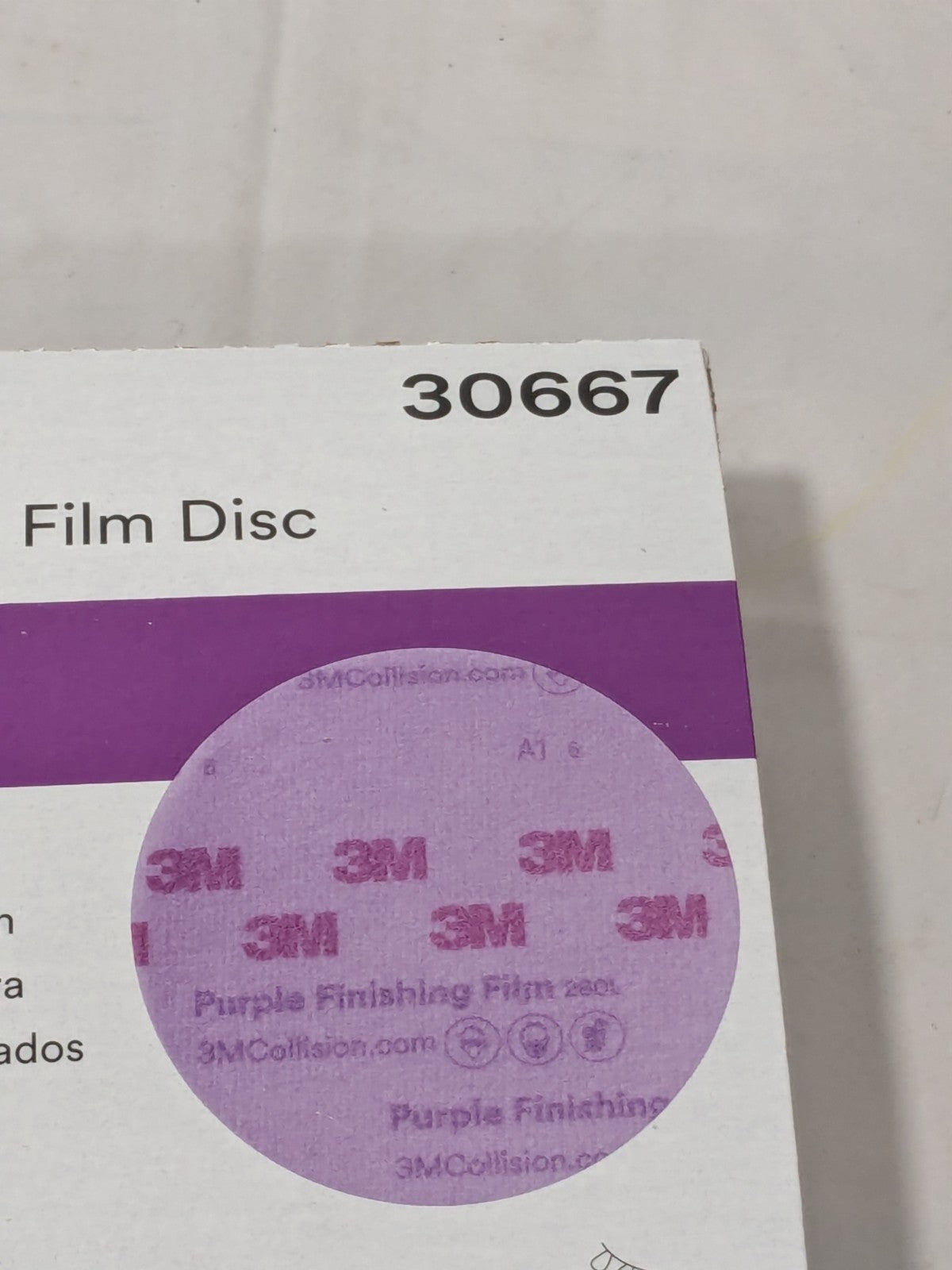3M Hook & Loop Disc: 6" Dia, 1500 Grit, Coated, AO Box of 50 30667