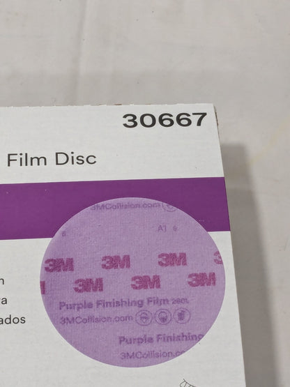 3M Hook & Loop Disc: 6" Dia, 1500 Grit, Coated, AO Box of 50 30667