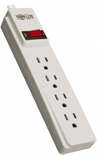 Tripp-Lite 4 Outlets, 120 VAC15 Amps, 10' Cord, Power Outlet Strip PS410