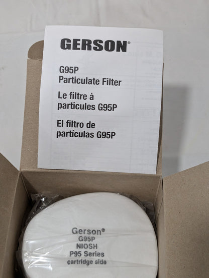 Gerson G95P P95 Particulate Filter - Case of 100 Filters 0871916