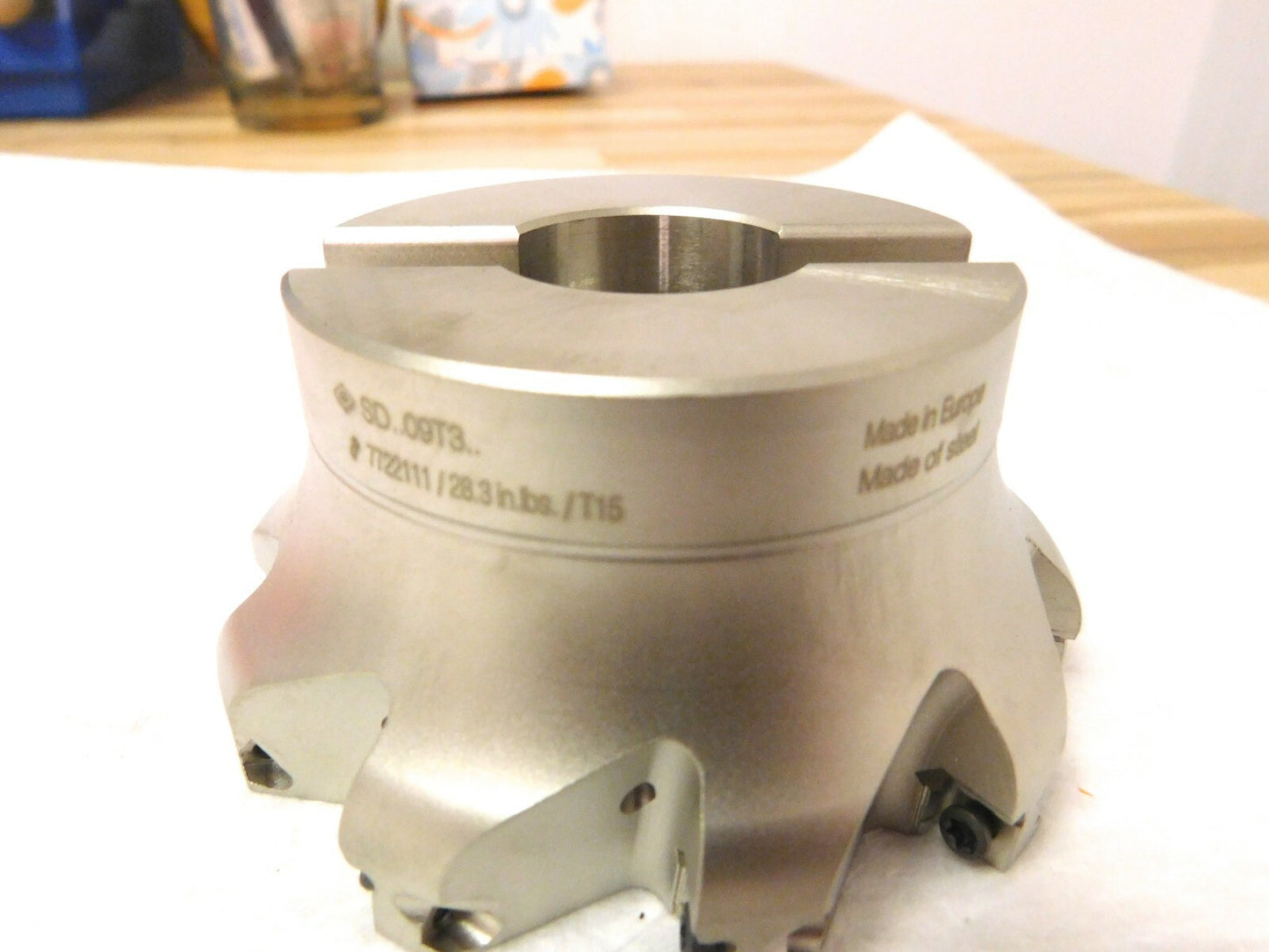 Hertel Indexible Shell Mill 4 Cut Dia 1.25 Arbor Hole10Fl HMC980R-4.00.10-09-2