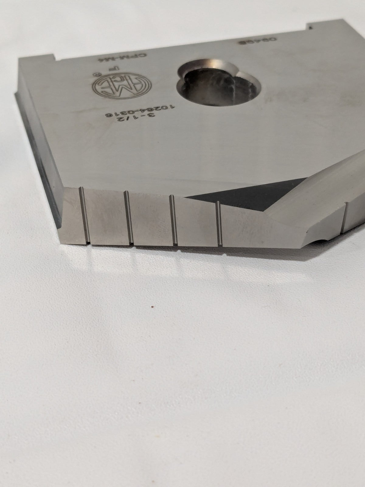AME Spade Drill Insert: 3-1/2" Dia, Seat Size F, Powdered Metal, 130º 10264