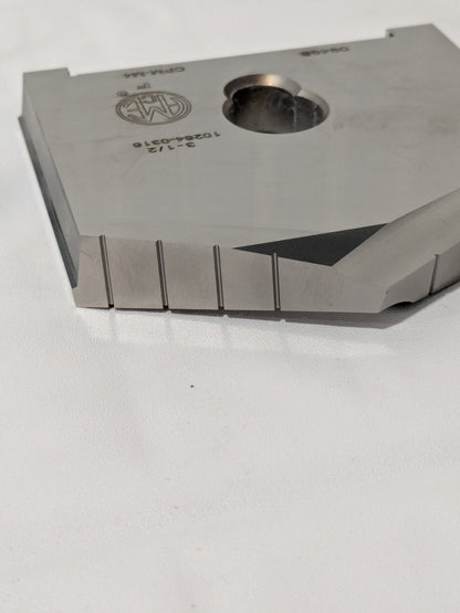 AME Spade Drill Insert: 3-1/2" Dia, Seat Size F, Powdered Metal, 130º 10264