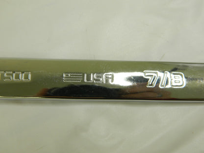 PROTO 7/8" 6 Point Combination Wrench 15° Head Angle 12-35/64" OAL J1228H-T500