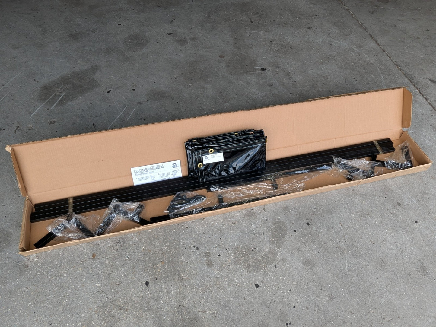 Steiner Portable Welding Screen Kit w/ Frame 6 Ft. x 6 Ft. Transparent Vinyl