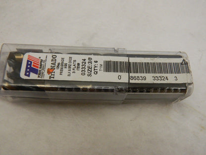 TRIUMPH TWIST DRILL Mechanics Drill Bits 3/8" Dia HSS Split Point QTY 6 033324