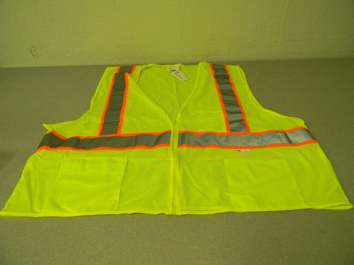 3M Reflective 5 PT Breakway Yellow 4XL Hi Vis Safety Vest QTY 4 582-ET-LM-4XL