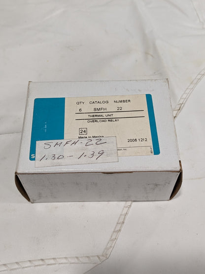 Siemens Class SMF Overload Heater Element Qty 6 SMFH22