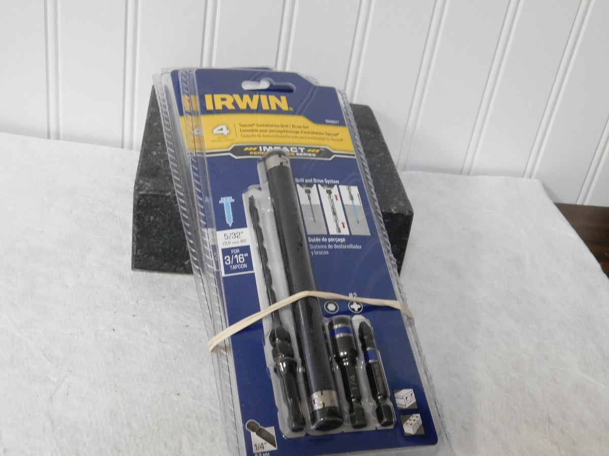 Irwin 4 Piece 3/16" Concrete Anchor Installation Kit QTY 2 1888627