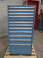 Lista 12 Drawer Modular Storage Cabinet 59 x 28 x 28 Steel Blue SCRATCH N DENT