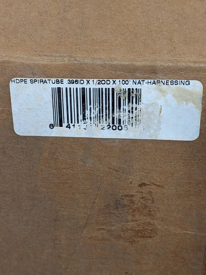 HDPE Wire & Hose Harness Cable Sleeve 0.396" ID, Natural (Color) 100' 22005