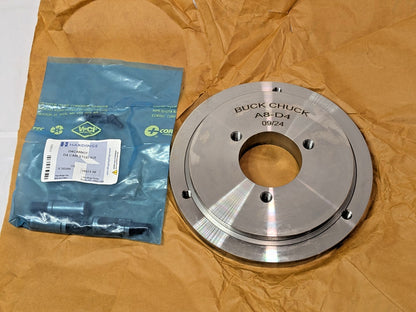 Buckchuck Lathe Chuck Adapter Back Plate for 8" Self-Centering Chuck D1-4 A8-D4